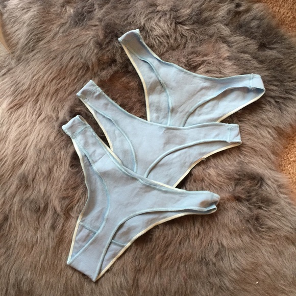 New! American Apparel baby blue panties bundle - Picture 5 of 5